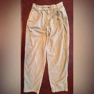 Madewell Chino Pleated Pants, Sage Green, size 26